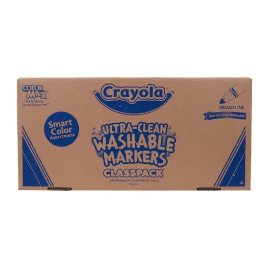 Crayola&reg; Ultra-Clean Washable Broad Line Markers, 200ct. {4}