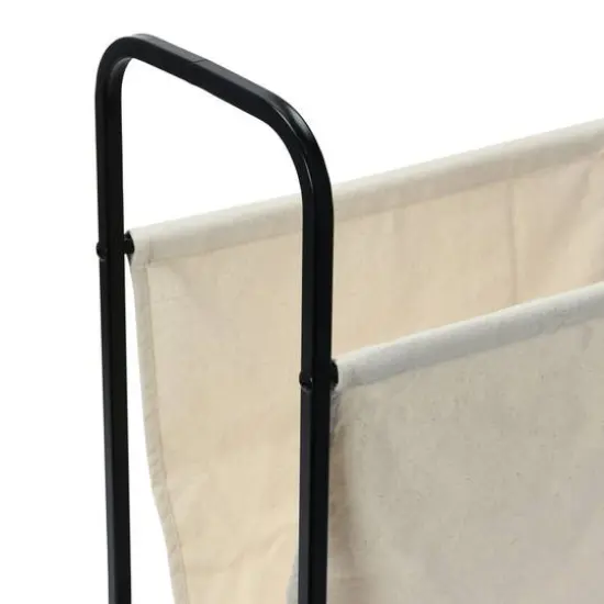Household Essentials 20" Canvas & Metal Magazine Rack {7}