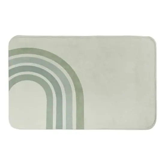 Green Rainbow 21" x 34" Bath Mat {1}