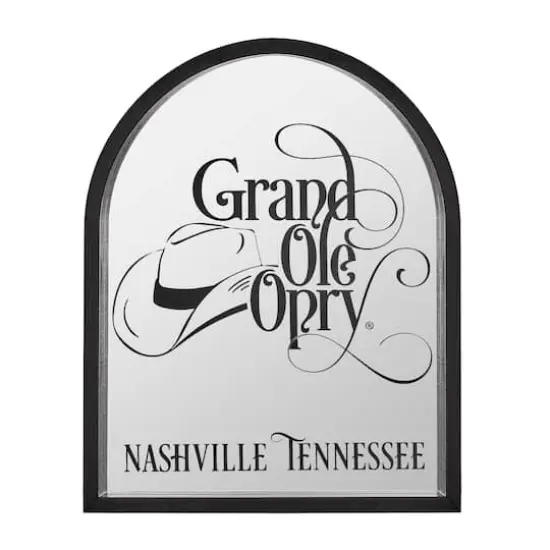 American Art Decor Grand Ole Opry Printed Mirror with Arched Frame - 11" x 14" {6}