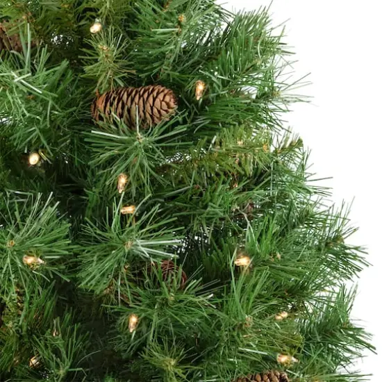 4ft. Pre-Lit Dakota Red Pine Full Artificial Christmas Tree, Clear Lights {4}
