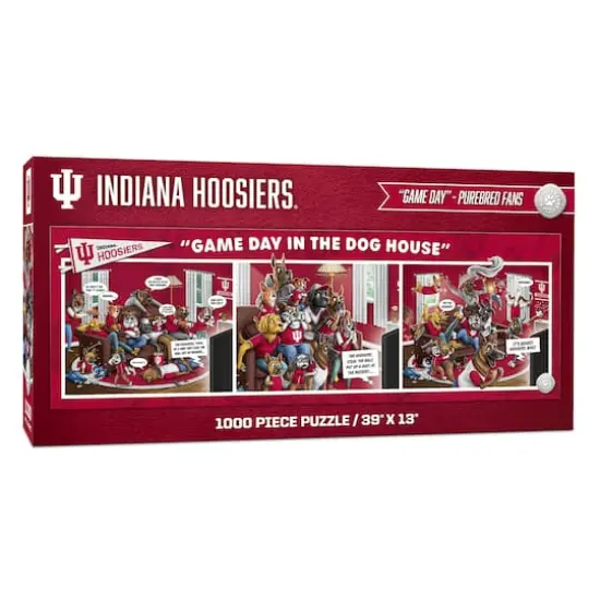 College Game Day in the Dog House 1,000 Piece Puzzle Indiana Hoosiers {1}