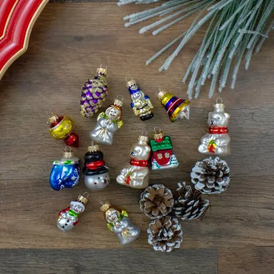 12ct. 2.25" 2-Finish Iconic Christmas Figurine Ornaments {5}