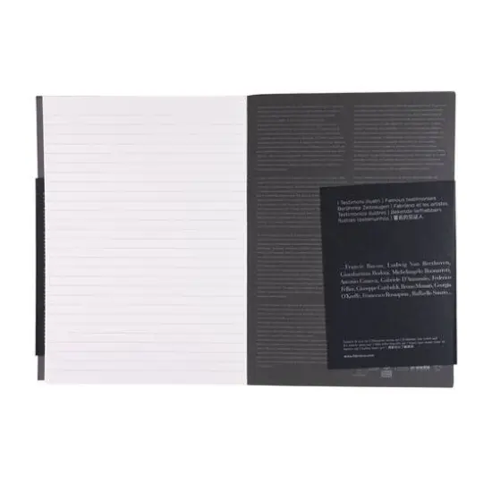 Fabriano&reg; EcoQua Plus A5 Lined Gray Glue-Bound Notebook {8}