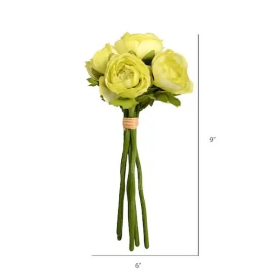 Mini Spring Green Ranunculus Artificial Bundle {3}