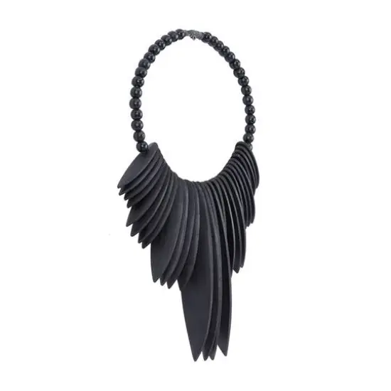 Black Wood Bohemian Wall Decor, 13" x 13" x 3" {3}