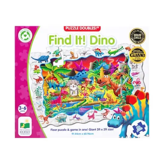 Puzzle Doubles! - Find It! Dino: 50 Pcs {3}
