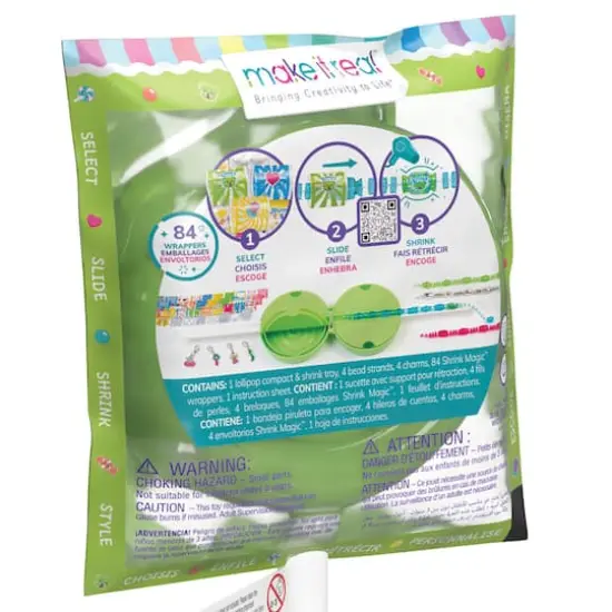Make It Real&trade; Shrink Magic&trade; Sweet & Sour Lollipop Bracelet Kit Set {5}