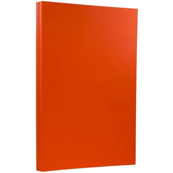 JAM Paper Recycled 8.5" x 14" 65lb. Cardstock, 50 Sheets Yellow {2}