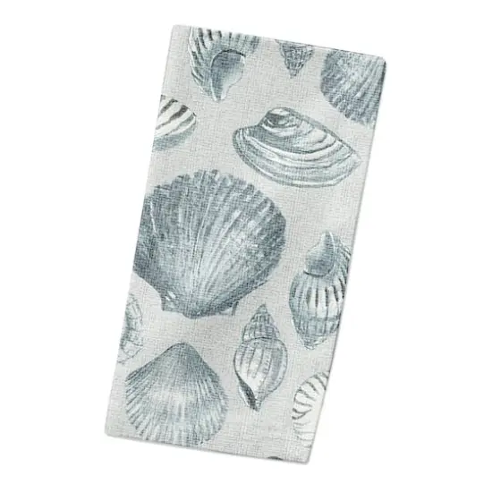 Multi Shell Cotton Twill Napkin Blue/Gray {3}