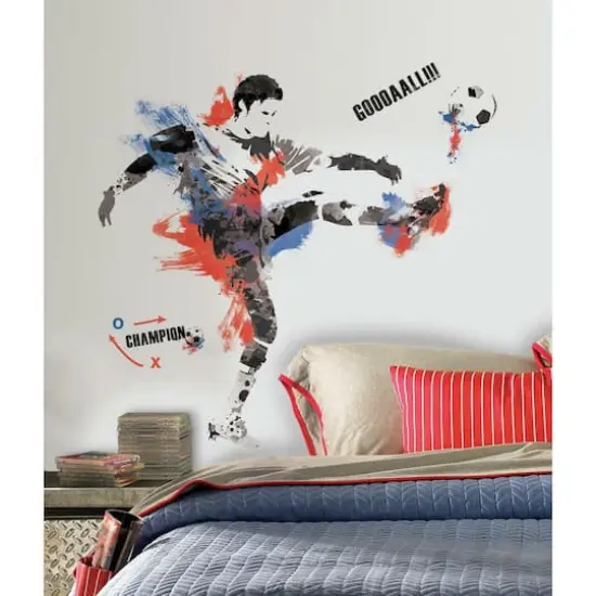 RoomMates Soccer Champion Peel & Stick Giant Decals {4}