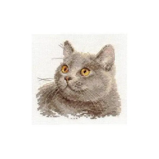 Alisa British Cat Cross Stitch Kit {3}