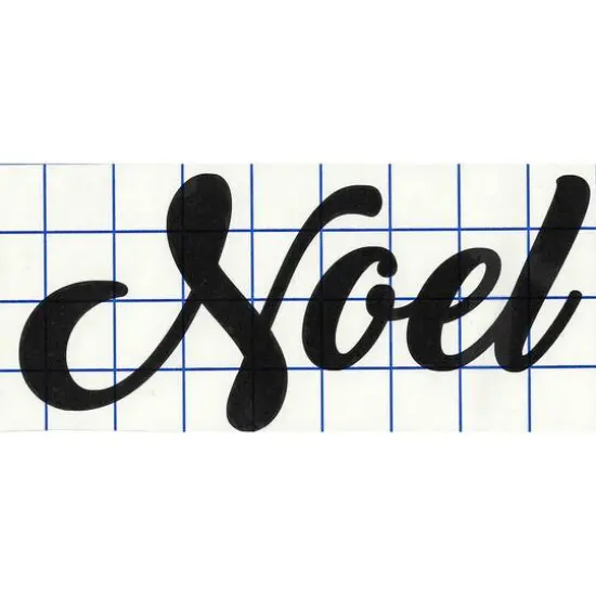 Leisure Arts&reg; Vinyl Matte Black Noel Decal {1}