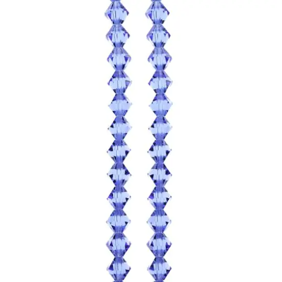 Preciosa Glass Crystal Bicone Beads, 6mm by Bead Landing&trade; Sapphire {1}