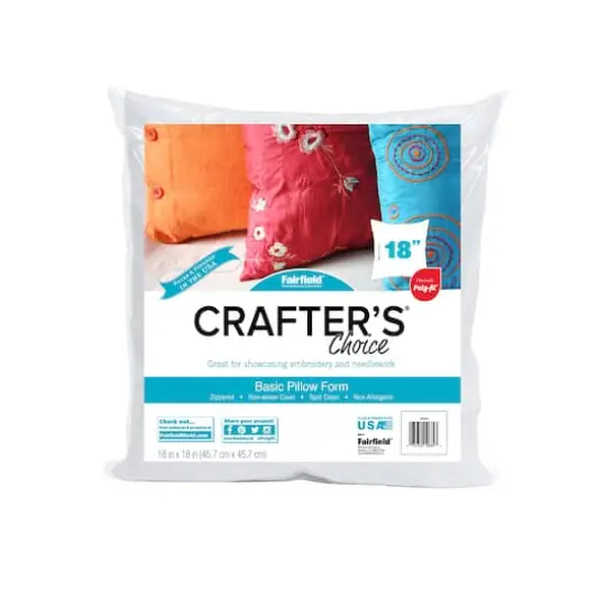Crafter's Choice&reg; 18ct. Pillow Insert, 18'' x 18'' {3}