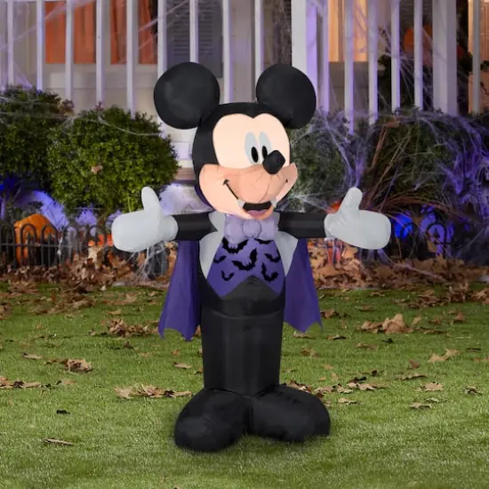 3.5ft. Airblown&reg; Inflatable Disney Mickey in Vampire Costume {3}
