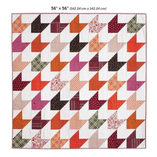Leisure Arts&reg; Chevron & On Quilt Pattern {3}