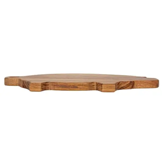 Hello Honey&reg; 11.75" Natural Pig Shaped Mango Wood Handled Cheese & Cutting Board {4}