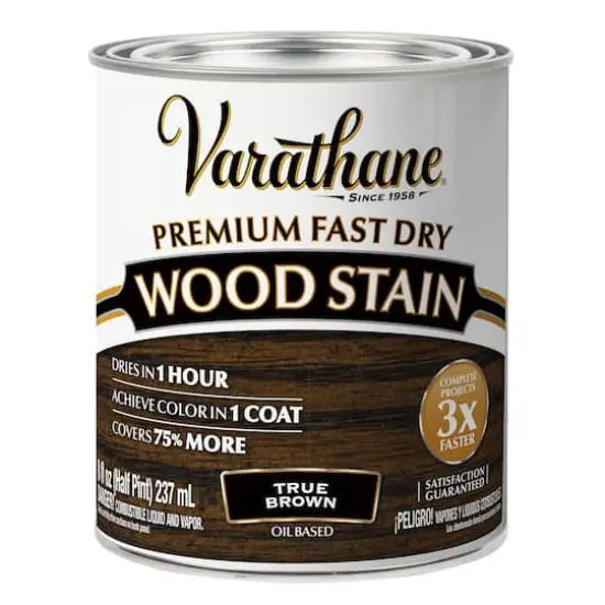 Varathane&reg; 8oz. Premium Fast Dry Wood Stain True Brown {1}