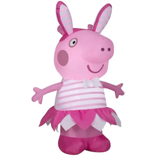 Airblown Small Peppa Pig In Easter Outfit {1}