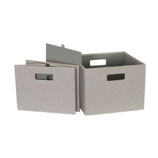 Household Essentials Storage Cubes, 2ct. Silver {7}