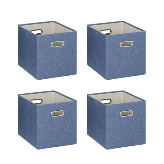 SunnyPoint 10.5" Storage Bin, 4ct. Cream {2}