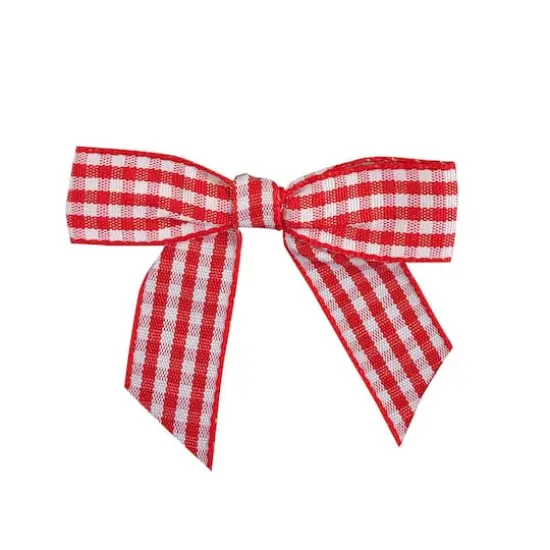 JAM Paper 5/8" Gingham Check Twist Tie Bows, 100ct. {1}