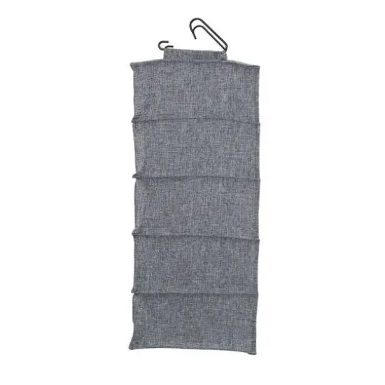 Household Essentials 10-Pocket Hanging Shoe Organizer Graphite {6}