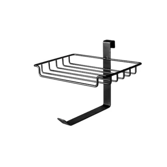 Bath Bliss Black Over the Tank Tissue Dispenser & Wipe Holder {5}