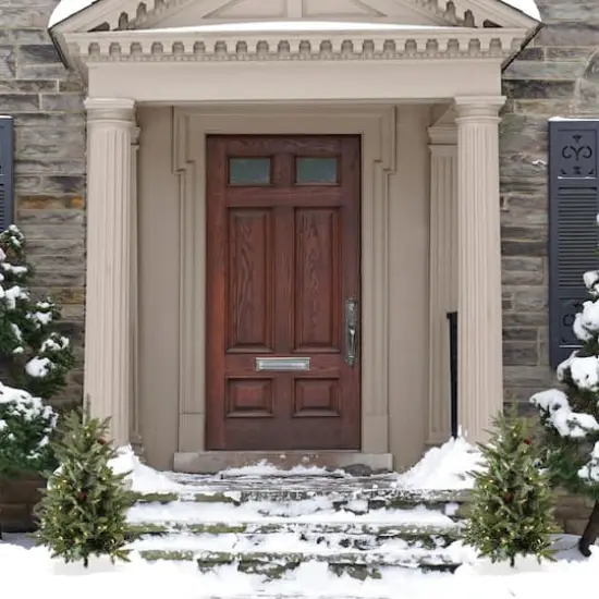 3ft. Pre-Lit Evergreen Pathway Artificial Christmas Tree, Clear Lights {3}