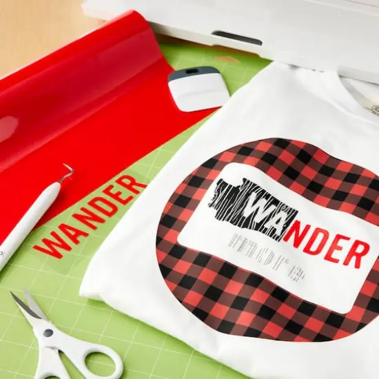 Siser&reg; Easyweed&reg; Heat Transfer Vinyl Mega Roll Bright Red {3}