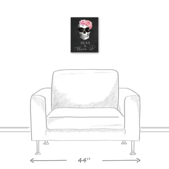 Black Dead & Lovin' It Canvas Wall Art {6}
