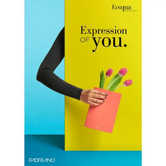 Fabriano&reg; EcoQua A4 Blank Notebook, 8.27'' x 11.69'' Red {10}