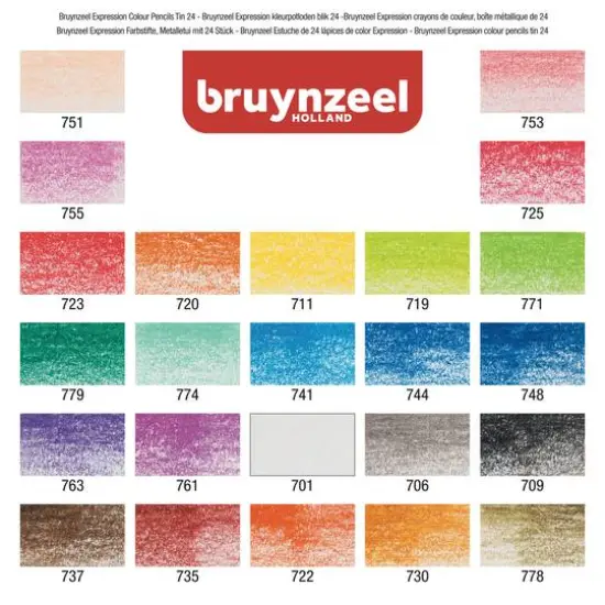 Bruynzeel Expression 24 Colored Pencil Set {4}