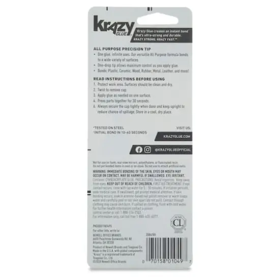 Krazy Glue&reg; 20g All Purpose Super Glue {4}
