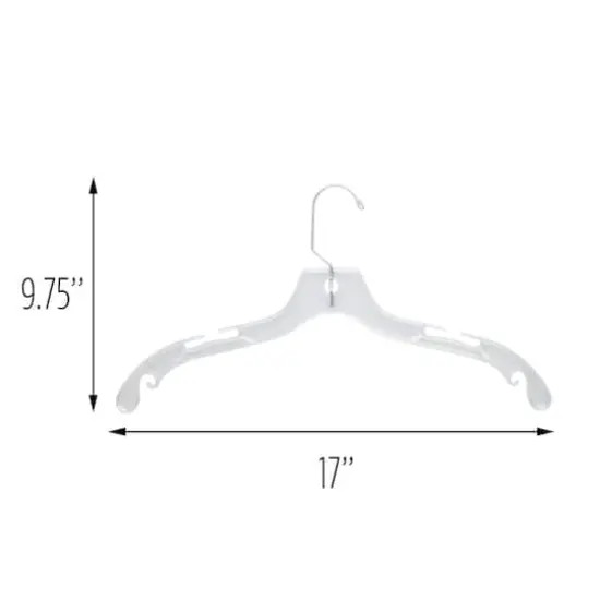 Honey Can Do Clear Plastic Hangers, 24ct. {1}