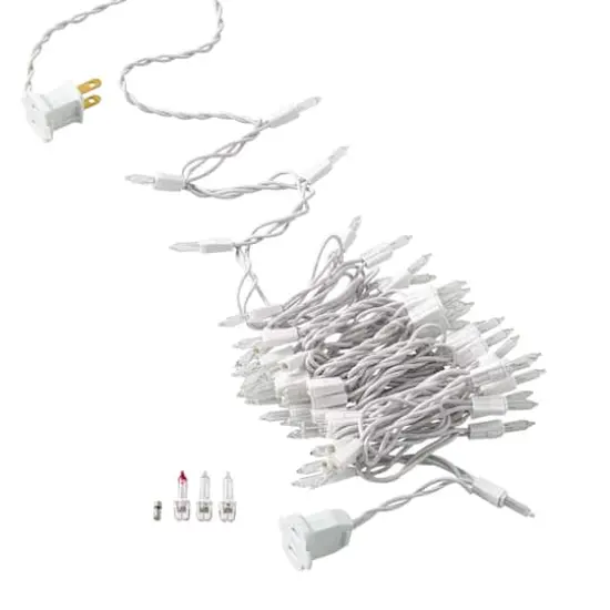 50ct. Clear Mini String Lights with White Cord by Ashland&reg; {2}