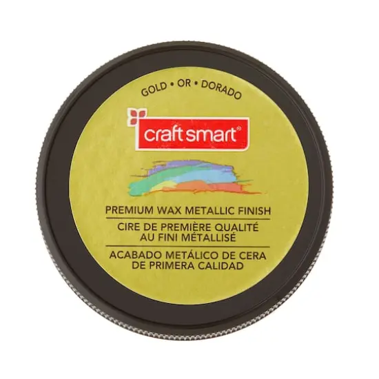 Premium Wax Metallic Finish By Craft Smart&reg; Gold {1}