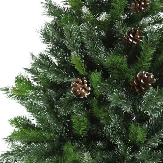 7ft. Unlit Full Snowy Delta Pine Artificial Christmas Tree {4}