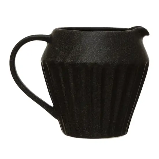 Hello Honey&reg; 14oz. Matte Black Glazed Stoneware Creamer {1}