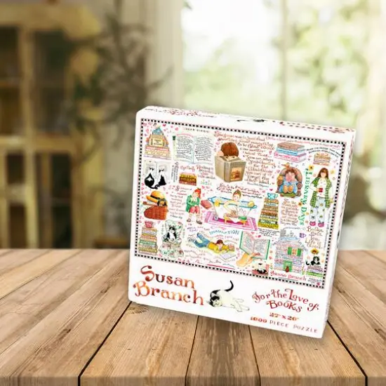 TF Publishing Books & Cats Susan Branch 1,000 Piece Jigsaw Puzzle {6}
