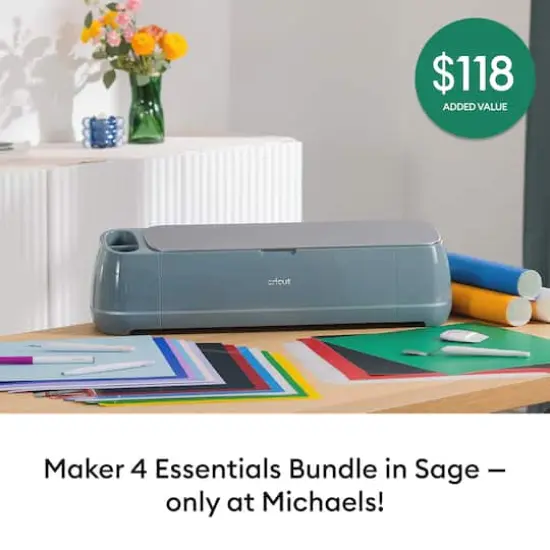 Cricut Maker&reg; 4 in Sage & Essentials Bundle {3}