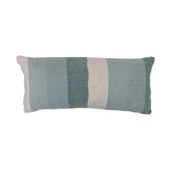 Hello Honey&reg; Multicolor Woven Cotton Slub Lumbar Pillow with Stripes {4}