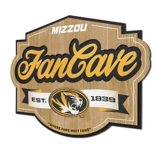 NCAA Fan Cave Sign Missouri Tigers {1}