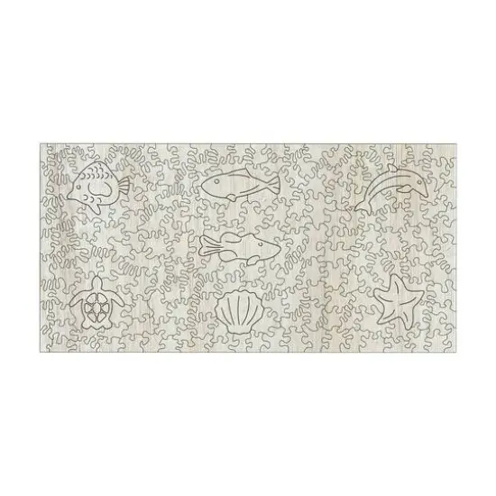 Wooden Jigsaw Puzzle Set - Yellow Fish & Miami Fish: 413 Pcs {9}