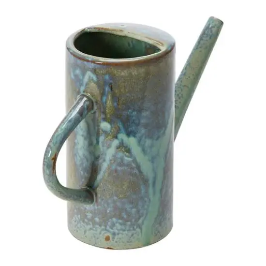Hello Honey&reg; 8" Stoneware Watering Can with Reactive Glaze Finish {5}