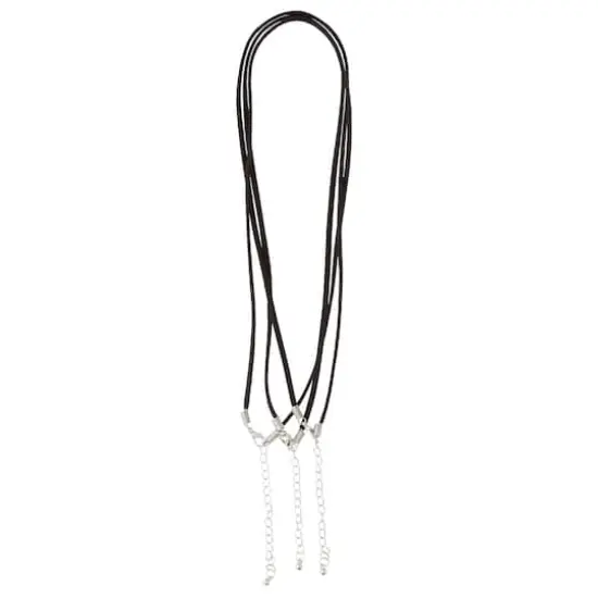 Black Suede Cording Necklace by Bead Landing&trade; {4}