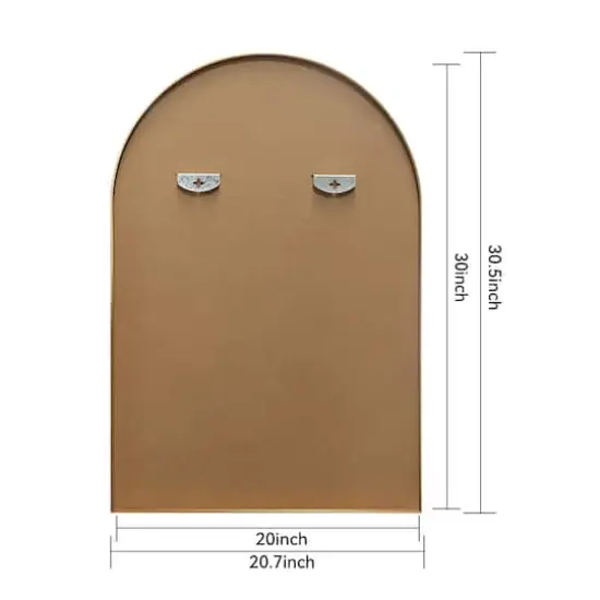 20" x 30" Gold Arch Decorative Mirror by Ashland&reg; {6}