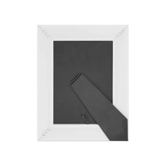 Expressions&trade; 5" x 7" White with Brown Lines Frame by Studio D&eacute;cor&reg; {9}