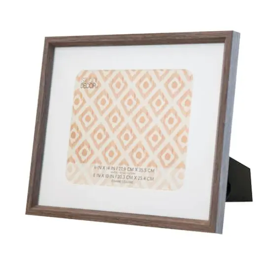 Neutral Basic Dark Brown Frame with Mat by Studio D&eacute;cor&reg; {5}